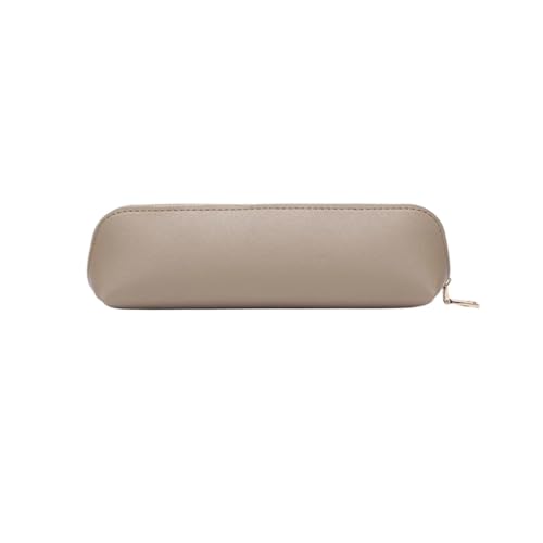 WSQHAO 1 Stück Federmäppchen Leder Kleines Büro FüR Teenager(Light Khaki) von WSQHAO