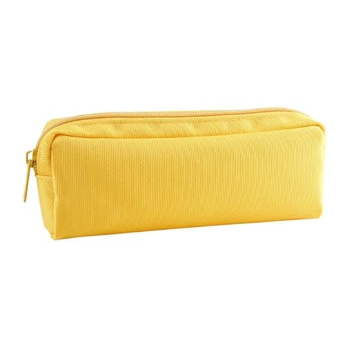 WSQHAO 2 Stück Federmäppchen, großes Fassungsvermögen, for Schule, Schreibwaren, Papier, niedliches Schreibwaren-Federmäppchen FüR Teenager(Yellow) von WSQHAO