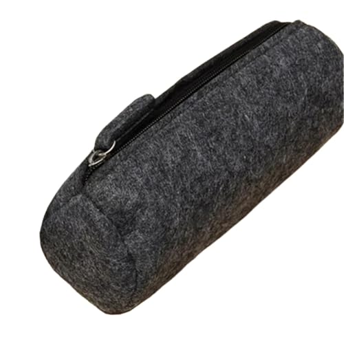 WSQHAO 2 Stück Federmäppchen Retro Stiftbeutel Reißverschluss Tragbare Geldbörse Schule Schreibwaren Bürobedarf FüR Teenager(Black B) von WSQHAO