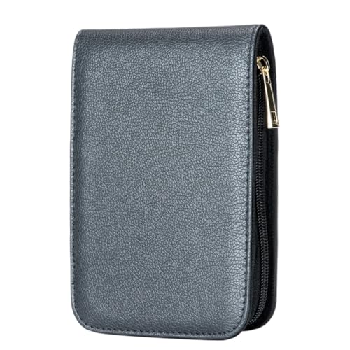 WSQHAO 2 stücke Bleistift Fall Leder Brunnen Stift Fall Bleistift Fall 12 Slots Tasche Tasche Fall for Roller Ball Punkt Büro Schule FüR Teenager von WSQHAO