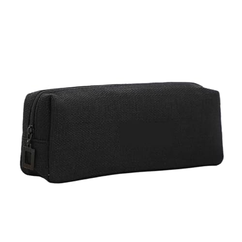 WSQHAO 2 stücke Bleistift Fall Schule Liefert Große Kapazität Bleistift Beutel Estuches Stift Fall Trousse Scolaire Schreibwaren Pencilcase FüR Teenager(Black) von WSQHAO