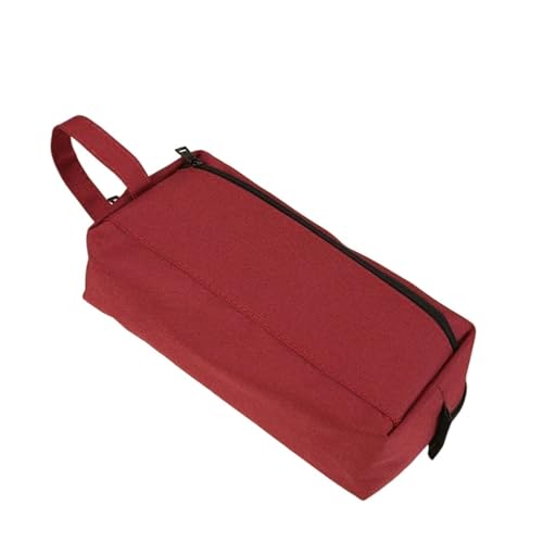 WSQHAO 2 stücke Bleistift Tasche Zipper Pencilcase Große Kapazität Bleistift Beutel Schule Versorgung Bleistift Fall Schreibwaren Büro Studie Tragbare Lagerung Tasche FüR Teenager(Red) von WSQHAO
