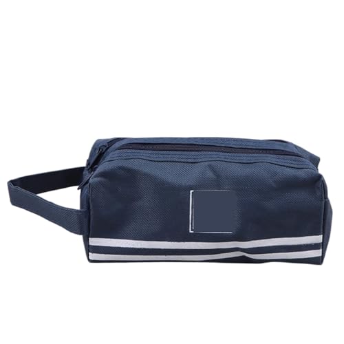 WSQHAO 2 stücke Doppel Schicht Tragbare Bleistift Fall Oxford Tuch Doppel-reißverschluss Bleistift Tasche for Studenten Zurück Zu Schule Lagerung Schreibwaren versorgung FüR Teenager(Blue) von WSQHAO