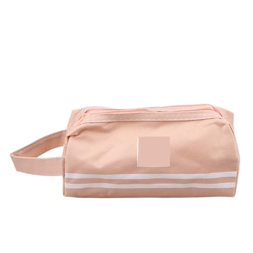 WSQHAO 2 stücke Doppel Schicht Tragbare Bleistift Fall Oxford Tuch Doppel-reißverschluss Bleistift Tasche for Studenten Zurück Zu Schule Lagerung Schreibwaren versorgung FüR Teenager(Pink) von WSQHAO
