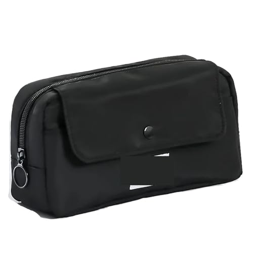 WSQHAO 2 stücke Einfachheit Bleistift Fall for Studenten Einfarbig Stift Tasche Große Kapazität Schreibwaren Lagerung Tasche Schule Liefert FüR Teenager(Black) von WSQHAO