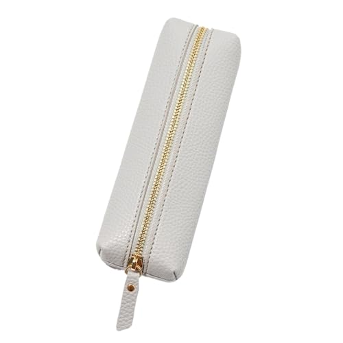 WSQHAO 2 stücke Große Kapazität Stift Tasche Leder Stift Fall Schreibwaren Halter Lagerung Box Zipper Bleistift Beutel Schule Liefert FüR Teenager(Light Grey) von WSQHAO