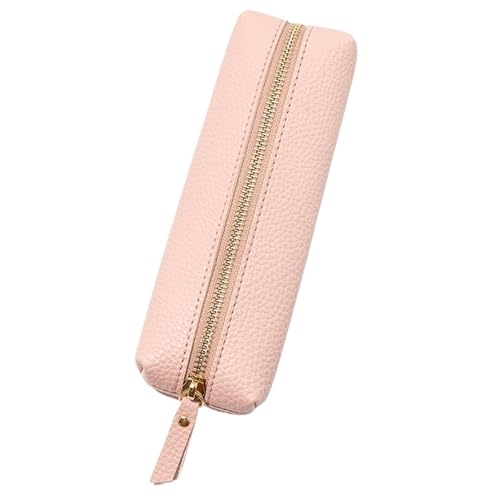 WSQHAO 2 stücke Große Kapazität Stift Tasche Leder Stift Fall Schreibwaren Halter Lagerung Box Zipper Bleistift Beutel Schule Liefert FüR Teenager(Pink) von WSQHAO