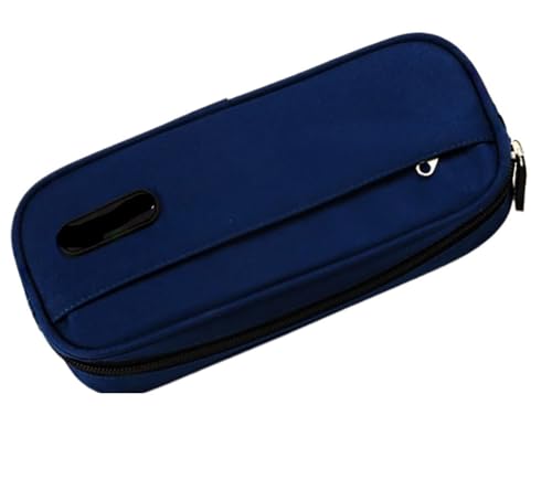 WSQHAO 2 stücke Kreative Bleistift Fall Nette Junge Mädchen Bleistift Fällen Lagerung Stift Tasche Große Große Schreibwaren Box Schule Studenten Liefert FüR Teenager(Blue) von WSQHAO