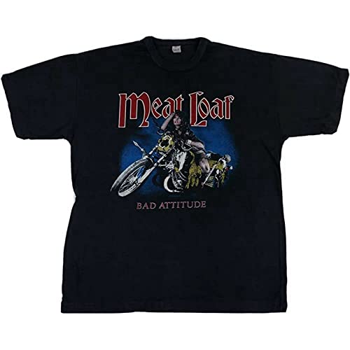 Meat Loaf Shirt Black Bad Attitude Tour 1984 Vintage 80S Concert Band Rare von WSVSW