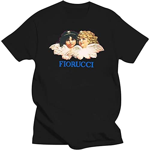 Quant Fiorucci Angels T Shirt 2021 Cotton T-Shirt Men Round Neck Short-Sleeved Casual T-Shirt Black Black von WSVSW