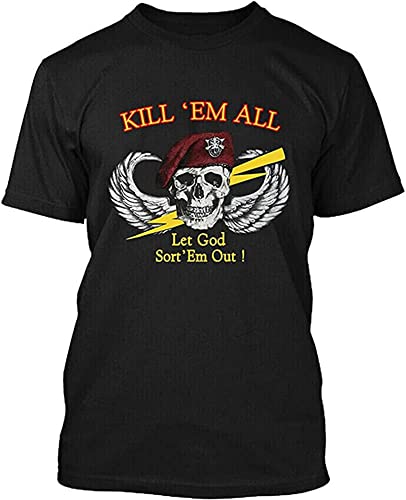 Vintage Kill Em All Let God Sort Em Out 1985 Retro T-Shirt von WSVSW