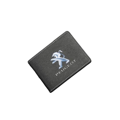 Geldbörse Herren, für Peugeot 3008 GT 5008 Peugeot GT GTI GTLINE 206 208 307 308 2008 Slim Wallet Herren mit RFID Schutz Faltbare Geldbörse, Portmonee für Herren und Damen von WSXCDE