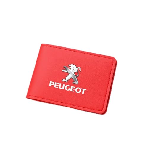 Geldbörse Herren, für Peugeot 508 607 806 807 1007 2008 3008 4007 5008 Slim Wallet Herren mit RFID Schutz Faltbare Geldbörse, Portmonee für Herren und Damen,B von WSXCDE