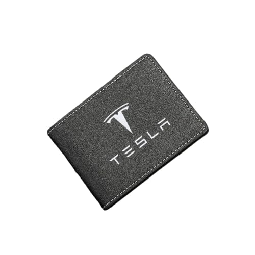 Geldbörse Herren, für Tesla Model 3 Model S Model X Model Y Slim Wallet Herren mit RFID Schutz Faltbare Geldbörse, Portmonee für Herren und Damen von WSXCDE