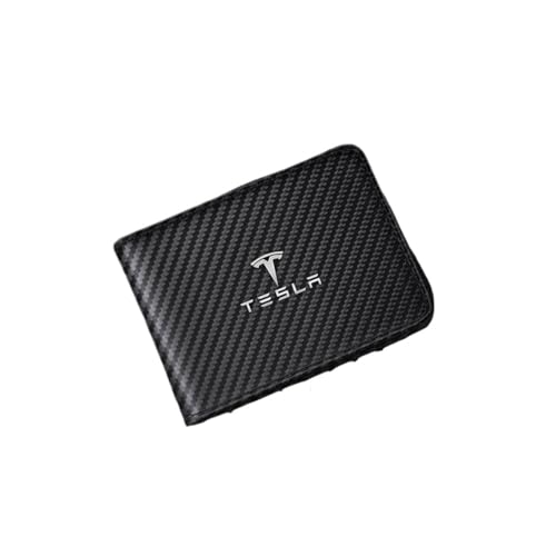 Geldbörse Herren, für Tesla Model 3 Model Y Model S Model X Slim Wallet Herren mit RFID Schutz Faltbare Geldbörse, Portmonee für Herren und Damen von WSXCDE