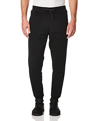 WT02 Herren Active Basic Fleece-Jogginghose, Entspannte und Bequeme Sweatpants Trainingshose, schwarz, Groß von WT02