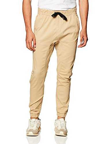 WT02 Herren Jogginghose aus Twill Lssige Hose, New Light Khaki, XX-Large von WT02