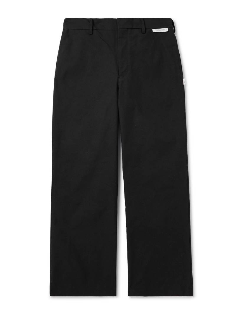 WTAPS - Straight-Leg Cropped Logo-Appliquéd Twill Trousers - Men - Black - 3 von WTAPS