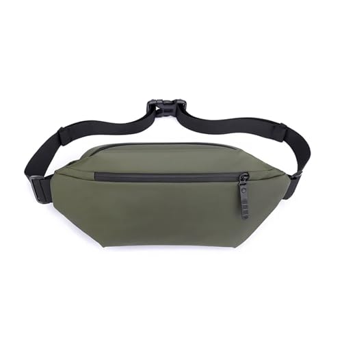Brusttasche Herren Outdoor Casual Hüfttasche Herren Umhängetasche Multifunktionale Brusttasche Wasserdicht Trend Light(Green) von WTAXBH