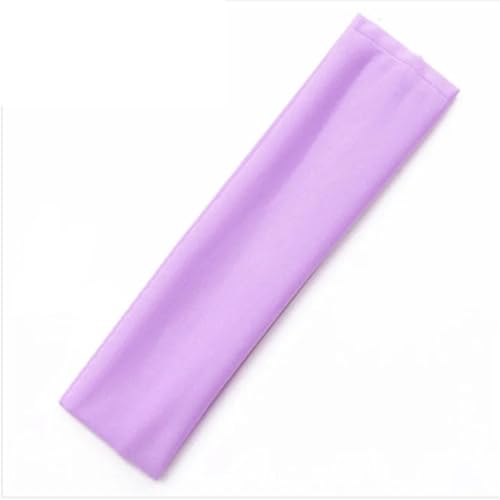 Sport Stirnband 2 stücke Einfarbig Sport Stirnbänder Gym Yoga Schweiß Haar Bands Hohe Elastische Make-Up Haar Zubehör Frauen Tennis Haarband(Light purple) von WTAXBH