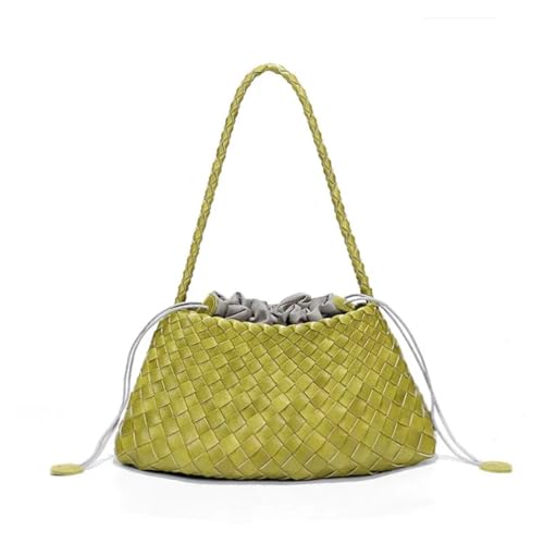 WTAXBH Gewebte Tasche Damen-Umhängetaschen, gewebte Tragetasche, Handtasche, Geldbörse, Designer-Tasche mit Henkel und Unterarm, geflochten(Color 02) von WTAXBH