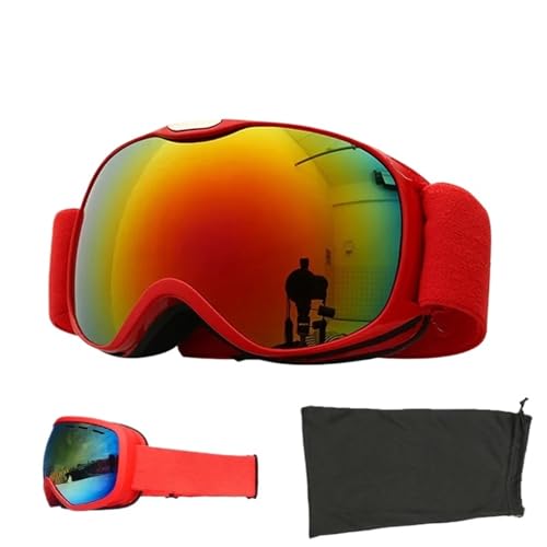 Winter Goggles Children Ski Goggles Anti-fog Double Layer Skiing Glasses Kids Snowboard Winter Outdoor Sports Goggle for Age 4-14(XJ-ET-HO-BU) von WTAXBH