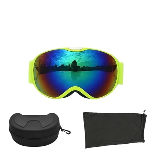 Winter Goggles Children Ski Goggles Anti-fog Double Layer Skiing Glasses Kids Snowboard Winter Outdoor Sports Goggle for Age 4-14(XJ-ET-LV-HE) von WTAXBH