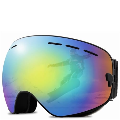 Winter Goggles Double Layers Anti-fog Ski Goggles Snowmobile Ski Mask Skiing Glasses Men Women Snow Googles Snowboard Sunglas(SE13) von WTAXBH