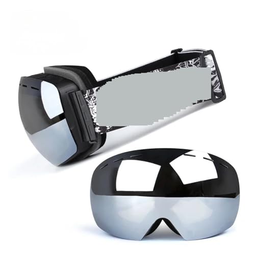 Winter Goggles Light Ski Goggles Double Lens Layers UV400 Anti Fog Big Ski Mask Glasses Skiing Men Women Snow Snowboard Goggles Winter Eyewear(A) von WTAXBH
