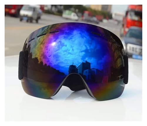 Winter Goggles Light Ski Goggles Double Lens Layers UV400 Anti Fog Big Ski Mask Glasses Skiing Men Women Snow Snowboard Goggles Winter Eyewear(Blue) von WTAXBH