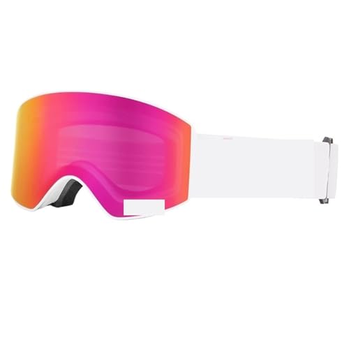 Winter Goggles Magnetic Ski Goggles Quick-Change Anti-fog Snowboard Goggles Professional Double Layer Lens Ski Eyewear For Men Women(Pink) von WTAXBH