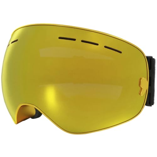 Winter Goggles Ski Goggles,Winter Snow Sports Goggles with Anti-fog UV Protection for Men Women Youth Interchangeable Lens - Premium Goggles(C17 Gold) von WTAXBH