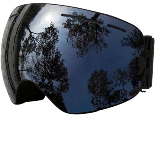 Winter Goggles Ski Goggles,Winter Snow Sports Goggles with Anti-fog UV Protection for Men Women Youth Interchangeable Lens - Premium Goggles(C7 Black Black) von WTAXBH