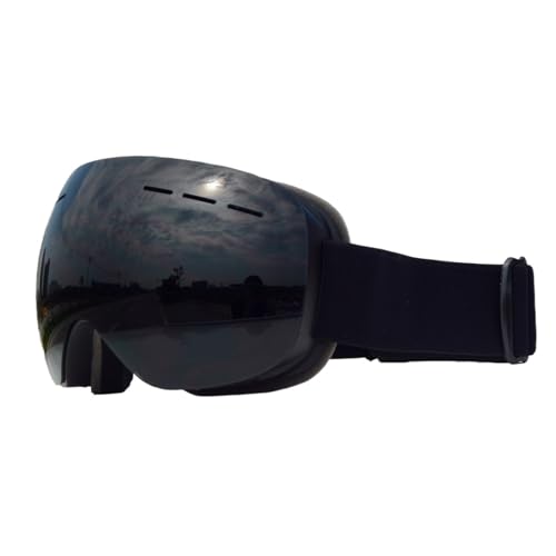 Winter Goggles Ski Goggles Men Women Double Layers Anti-Fog Big Ski Mask Glasses Protection Skiing Winter Snow Snowboard Goggles(Black Gray) von WTAXBH