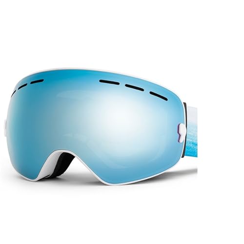 Winter Goggles Ski Goggles Men Women Snowboard Goggles Glasses For Skiing UV400 Protection Skiing Snow Glasses Anti-Fog Ski Mask(Champagne) von WTAXBH