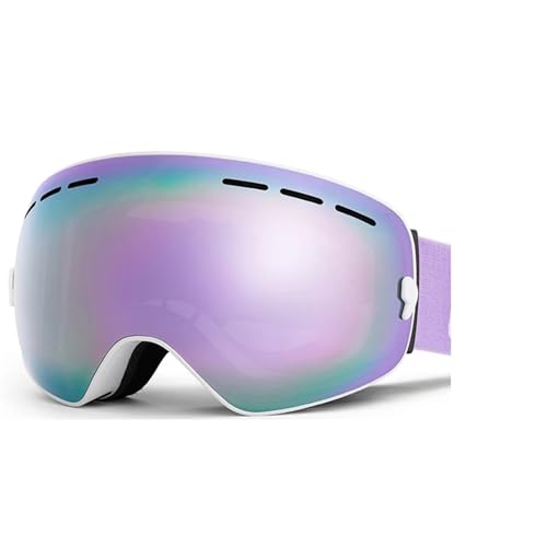 Winter Goggles Ski Goggles Men Women Snowboard Goggles Glasses For Skiing UV400 Protection Skiing Snow Glasses Anti-Fog Ski Mask(Pink) von WTAXBH
