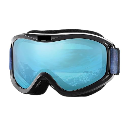 Winter Goggles Ski Goggles for Men Women,Winter Snow Sports with Anti-fog Double Lens Mask Glasses Snowboard Snowmobile(C23 ICE BLUE) von WTAXBH