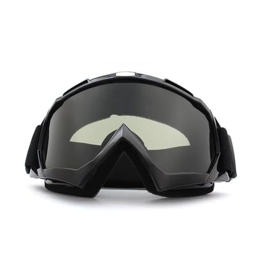 Winter Goggles Skiing Goggles Anti-Fog Skiing Eyewear Winter Snowboard Cycling Motorcycle Windproof Sunglasses Men Women Outdoor Sports Goggles(Black-Grey) von WTAXBH