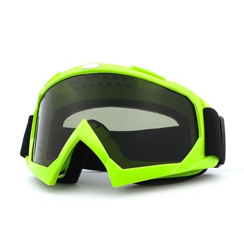 Winter Goggles Skiing Goggles Anti-Fog Skiing Eyewear Winter Snowboard Cycling Motorcycle Windproof Sunglasses Men Women Outdoor Sports Goggles(Green-Grey) von WTAXBH