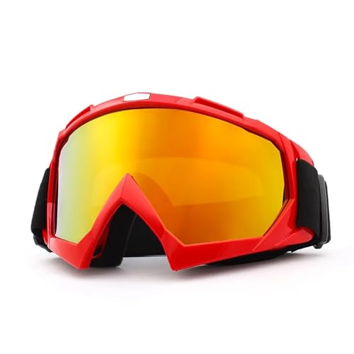 Winter Goggles Skiing Goggles Anti-Fog Skiing Eyewear Winter Snowboard Cycling Motorcycle Windproof Sunglasses Men Women Outdoor Sports Goggles(Orange-Orange) von WTAXBH
