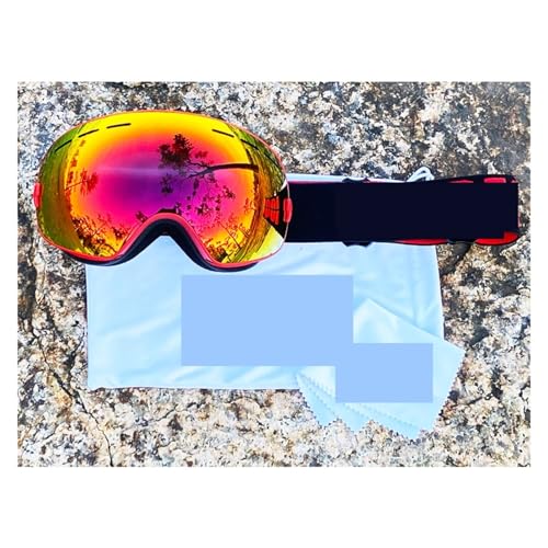 Winter Goggles Snowmobile Ski Goggles Double Layers Anti fog Big Ski Glasses Skiing Snow Men Women Snowboard Goggles(ISNW07) von WTAXBH
