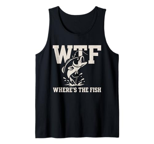 WTF Where's The Fish Herren Lustiges Angeln Tank Top WTF Where's The Fish Herren Lustiges Angeln Tank Top von WTF Where's The Fish Men's Fishing Tshirtoftheyear