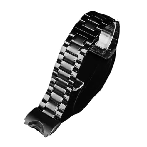 WTNZBAEM Edelstahl-Uhrenarmband, kompatibel mit G-SHOCK Casio Men Big Mud King Modified GWG-1000 GB/GG GWG/GSG100 Ersatz-Uhrenarmband(3101 black) von WTNZBAEM