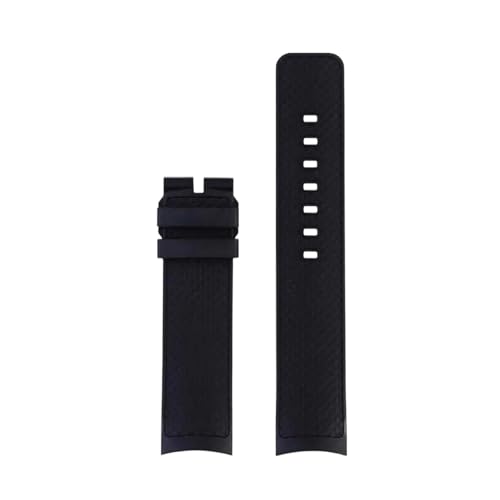 WTNZBAEM Fluorkautschukband kompatibel mit IWC Aquatimer Family Darwin's Adventure IW376803 IW379503 Uhrenarmband Schnellverschluss(Black-no buckle) von WTNZBAEM
