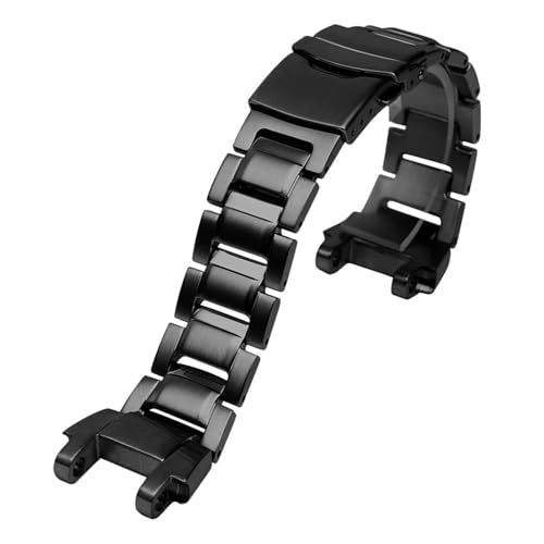 WTNZBAEM Kompatibel mit G-SHOCK Casio Watch MTG-B1000 G1000-Serie, modifiziertes Harz-Kautschukarmband, Silikon-Uhrenarmband aus massivem Stahl, Schwarz, Blau, Rot(Black) von WTNZBAEM
