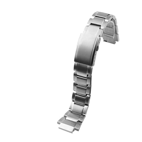 WTNZBAEM Massives Edelstahl-Uhrenarmband, kompatibel mit Casio G-Shock GST-B200-Uhrenarmband, hervorstehende Metall-Uhrenkette, Herrenarmband(Silver) von WTNZBAEM