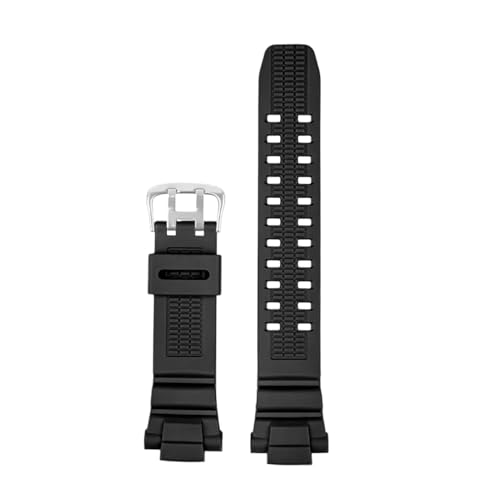 WTNZBAEM Uhrenarmband aus Harz-Silikonkautschuk, kompatibel mit Casio Aviation Belt GW-3000 GW-3000B 3500B/2500B/2000 G1500, Armband mit Werkzeug(Black) von WTNZBAEM