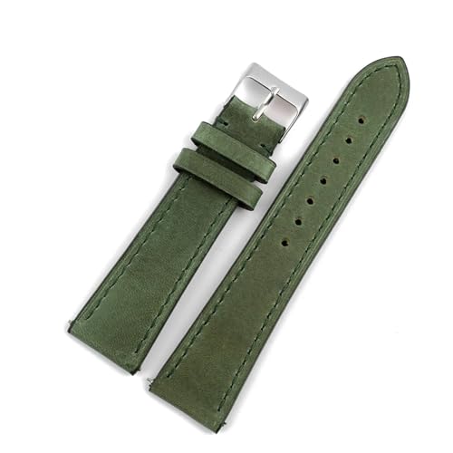 WTNZBAEM Uhrenarmband mit Schnellverschluss, 18 mm, 19 mm, 20 mm, 22 mm, for Herren und Damen, Ersatzarmband(Green,21MM_M-120 80MM) von WTNZBAEM