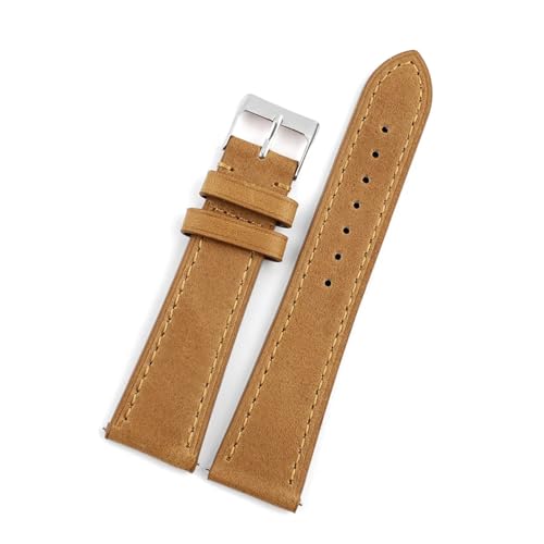 WTNZBAEM Uhrenarmband mit Schnellverschluss, 18 mm, 19 mm, 20 mm, 22 mm, for Herren und Damen, Ersatzarmband(Khaki,19MM_L-130 90MM) von WTNZBAEM