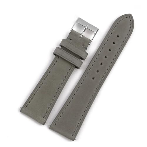 WTNZBAEM Uhrenarmband mit Schnellverschluss, 18 mm, 19 mm, 20 mm, 22 mm, for Herren und Damen, Ersatzarmband(Light gray,18MM_L-130 90MM) von WTNZBAEM